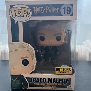 FUNKO POP Draco Malfoy Quidditch - Hot Topic Exclusive - Harry Potter *with box*